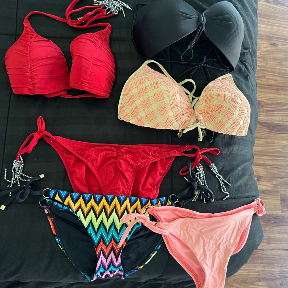 Designer Swimwear (3) — large tops, medium bottoms